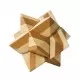 Joc logic IQ din lemn bambus Star in cutie metal Joc logic IQ din lemn bambus Star in cutie metal