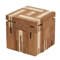 Joc logic puzzle 3D din bambus Flexi-Cub 5