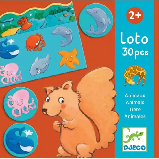 Loto cu animale Djeco Loto cu animale Djeco