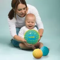 Set 3 mingi senzoriale Bleu Ludi
