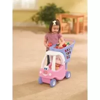 Masinuta printesa cu cos pentru cumparaturi