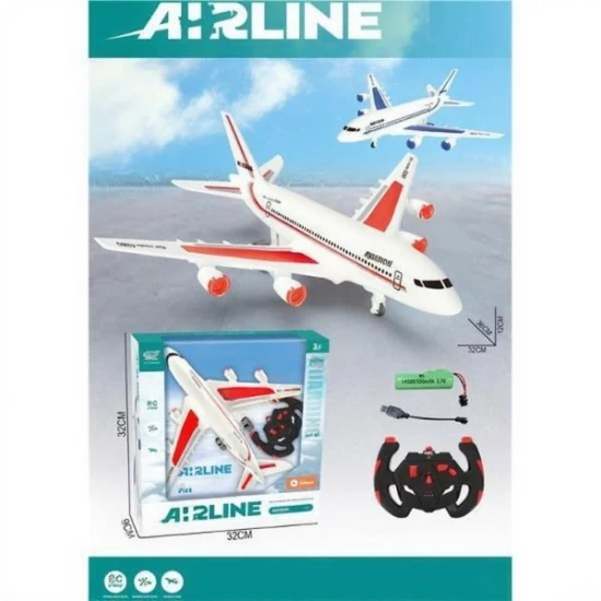 Avion cu telecomanda, baterie litiu, cablu USB, +3 ani