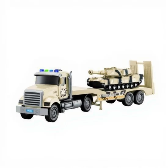 Camion militar cu tanc, sunete si lumini