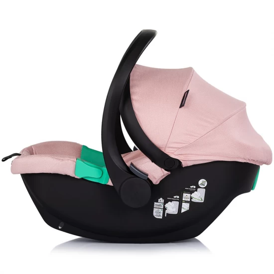 Carucior copii 3 in 1 Chipolino Aurora Powder Pink