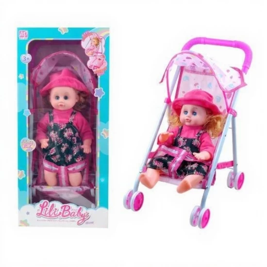 Papusa cu sunete si carucior Lili Baby