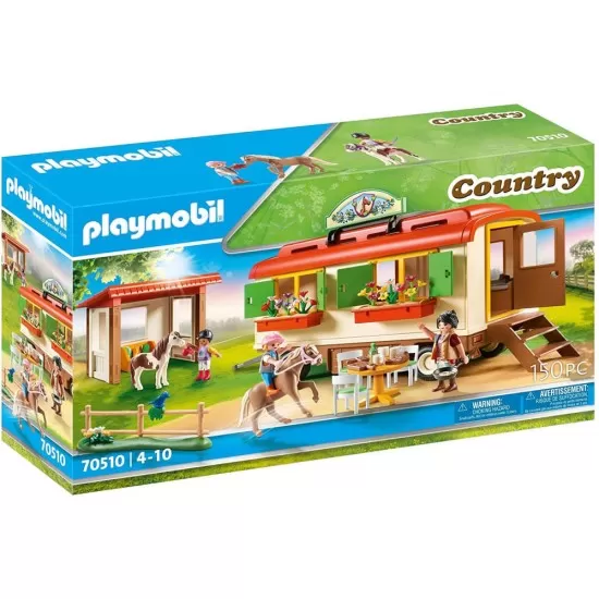 Playmobil Country - Casa mobila si adapost de ponei Playmobil Country - Casa mobila si adapost de ponei