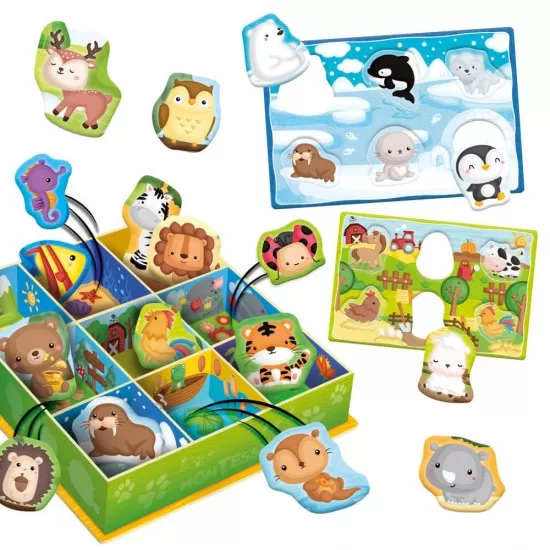 Cutiuta Montessori - Animalutele in mediul lor Cutiuta Montessori - Animalutele in mediul lor