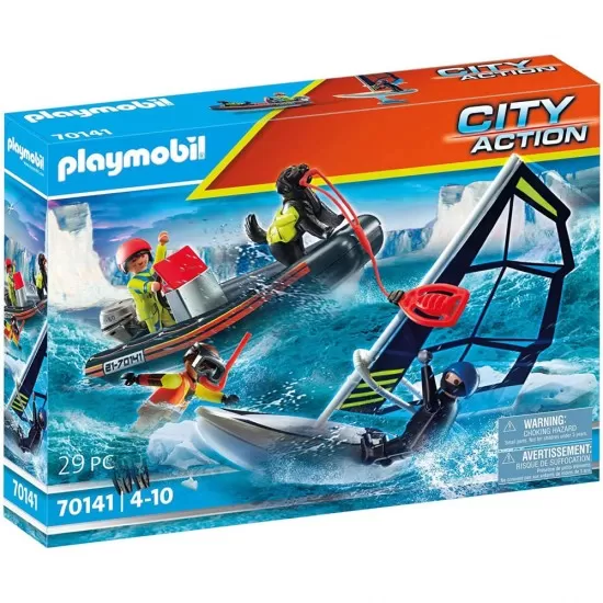 Playmobil City Action - Echipa de salvare cu caine Playmobil City Action - Echipa de salvare cu caine