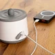 Incalzitor portabil biberoane si alimente pentru bebelusi, 4 trepte temperatura, acumulator cu incarcare USB-C, independent de priza, Reer Heat2Go