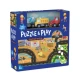 Joc 2 in 1 Puzzle and Play, Pe santier, 48 piese Joc 2 in 1 Puzzle and Play, Pe santier, 48 piese