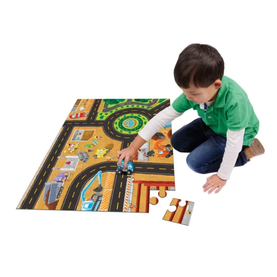 Joc 2 in 1 Puzzle and Play, Pe santier, 48 piese Joc 2 in 1 Puzzle and Play, Pe santier, 48 piese