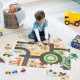 Joc 2 in 1 Puzzle and Play, Pe santier, 48 piese Joc 2 in 1 Puzzle and Play, Pe santier, 48 piese