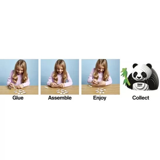 Puzzle model 3D Panda Puzzle model 3D Panda