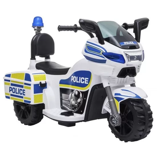 Motocicleta electrica pentru copii Chipolino Police White