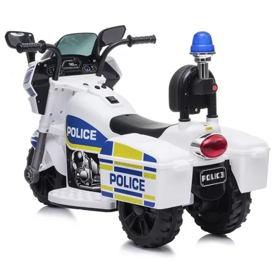 Motocicleta electrica pentru copii Chipolino Police White