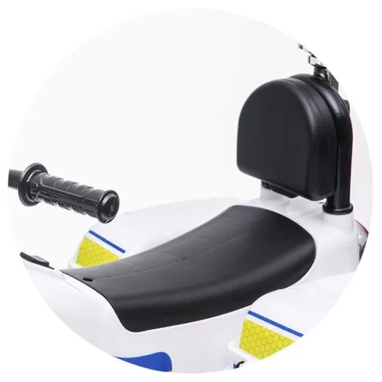 Motocicleta electrica pentru copii Chipolino Police White