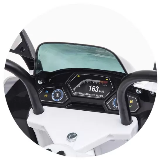 Motocicleta electrica pentru copii Chipolino Police White
