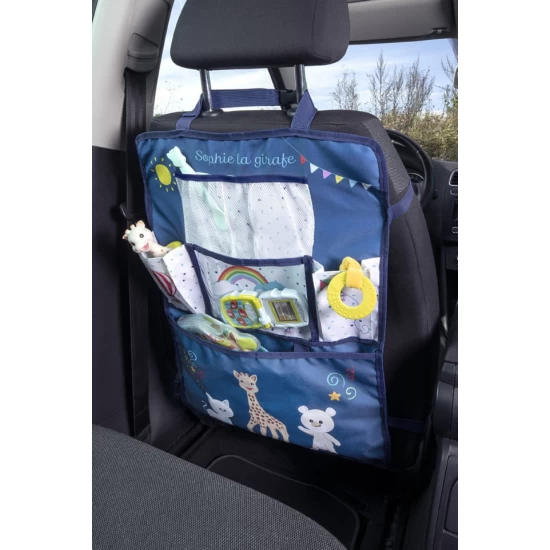 Organizator jucarii pentru scaun auto Girafa Sophie
