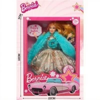 Papusa Bernie cu rochita eleganta