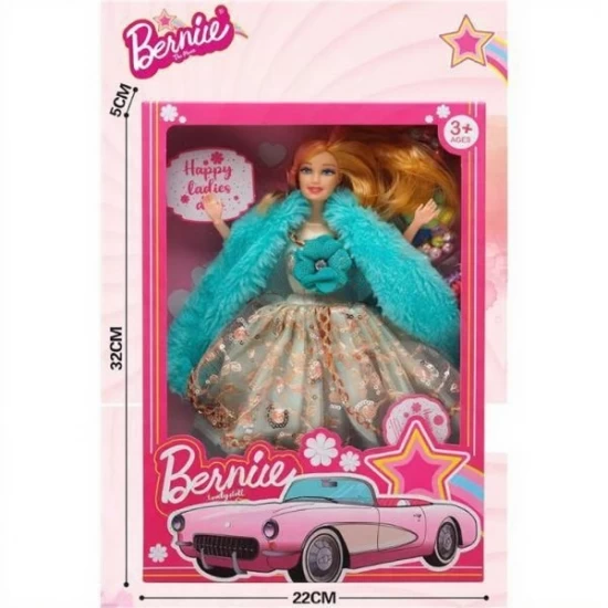Papusa Bernie cu rochita eleganta