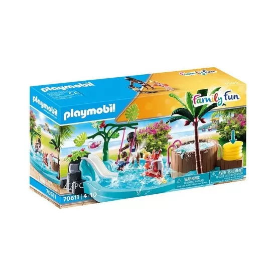 Playmobil Family Fun - Piscina de copii cu tobogan Playmobil Family Fun - Piscina de copii cu tobogan