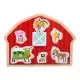 Puzzle din lemn 6 piese - Casuta animalutelor Puzzle din lemn 6 piese - Casuta animalutelor