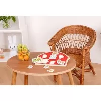 Puzzle din lemn 6 piese - Casuta animalutelor