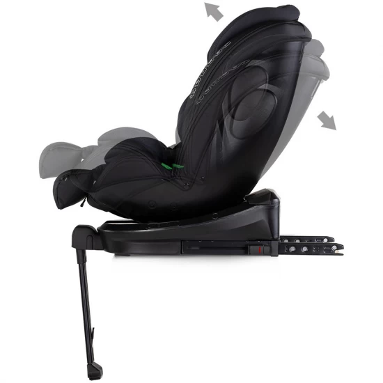 Scaun auto Chipolino Hypnotic Plus I-Size 40-150 cm cu sistem Isofix si sezut rotativ Charcoal