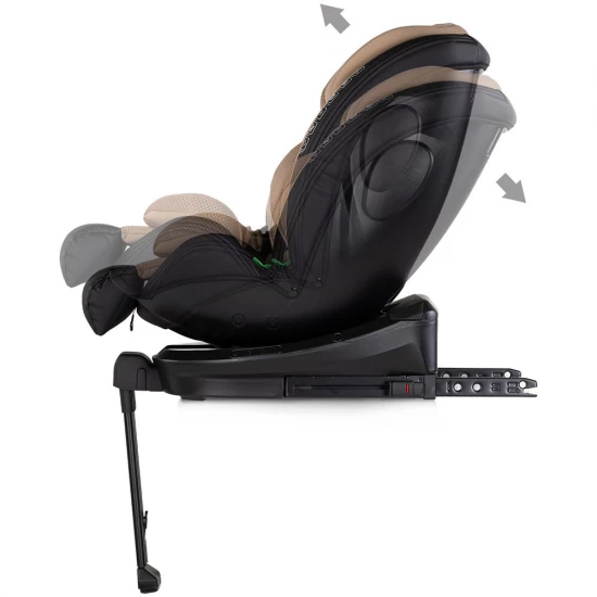 Scaun auto Chipolino Hypnotic Plus I-Size 40-150 cm cu sistem Isofix si sezut rotativ Latte