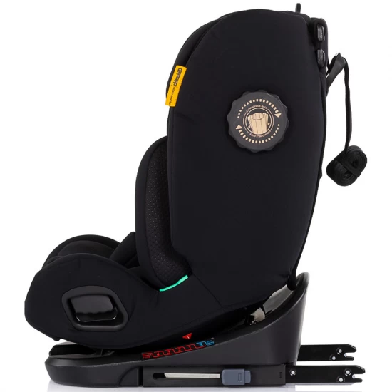 Scaun auto Chipolino Techno iGrow I-Size 40-150 cm cu sistem Isofix si sezut rotativ Noir