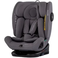 Scaun auto Chipolino Techno iGrow I-Size 40-150 cm cu sistem Isofix si sezut rotativ Charcoal