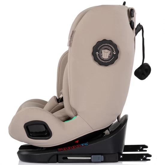 Scaun auto Chipolino Techno iGrow I-Size 40-150 cm cu sistem Isofix si sezut rotativ Latte