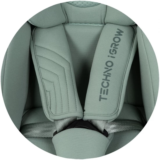Scaun auto Chipolino Techno iGrow I-Size 40-150 cm cu sistem Isofix si sezut rotativ Matcha