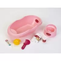 Set de baie cu accesorii pentru papusi Coralie