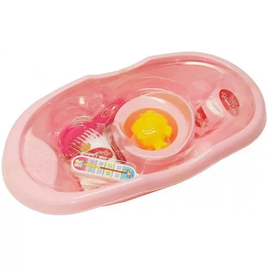 Set de baie cu accesorii pentru papusi Coralie Set de baie cu accesorii pentru papusi Coralie