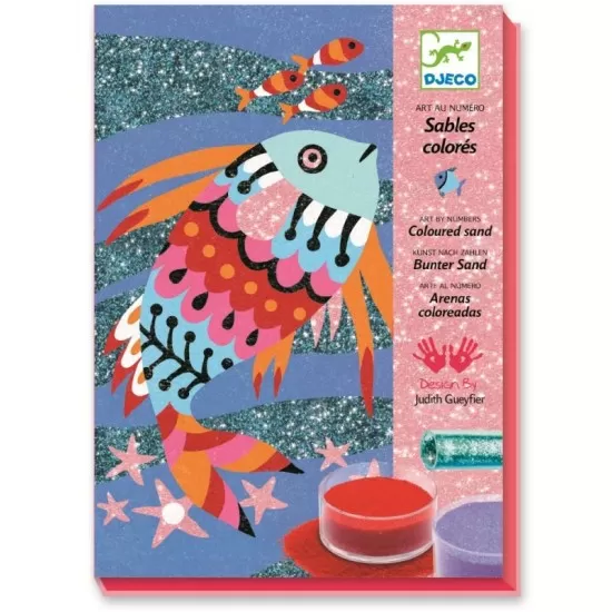 Nisip colorat Djeco Pesti stralucitori Nisip colorat Djeco Pesti stralucitori