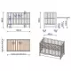 Patut copii din lemn Hubners Dominic 120x60 cm alb cu sertar Patut copii din lemn Hubners Dominic 120x60 cm alb cu sertar