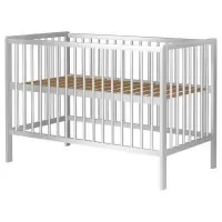 Patut copii din lemn Hubners Dominic 120x60 cm Alb