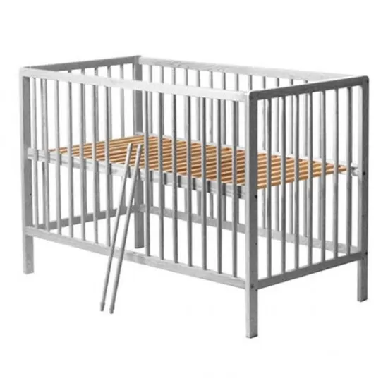 Patut copii din lemn Hubners Dominic 120x60 cm Alb Patut copii din lemn Hubners Dominic 120x60 cm Alb