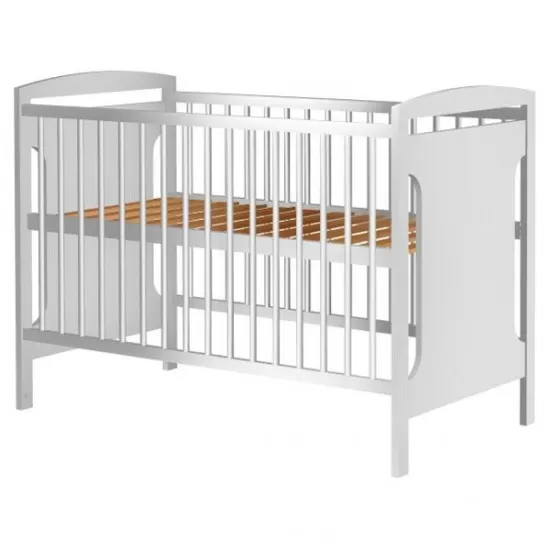 Patut copii din lemn Hubners Karly 120x60 cm Alb Patut copii din lemn Hubners Karly 120x60 cm Alb