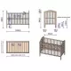 Patut copii din lemn Hubners Lizett 120x60 cm Alb Patut copii din lemn Hubners Lizett 120x60 cm Alb