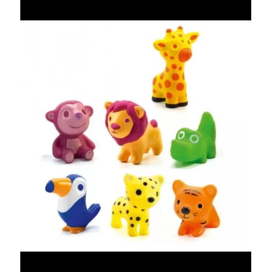 Animalute din silicon Djeco Troopo Savana Animalute din silicon Djeco Troopo Savana