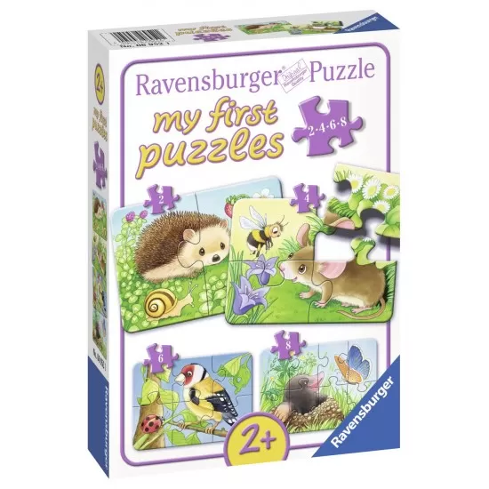 PRIMUL MEU PUZZLE ANIMALE DIN PADURE, 2/4/6/8 PIESE PRIMUL MEU PUZZLE ANIMALE DIN PADURE, 2/4/6/8 PIESE