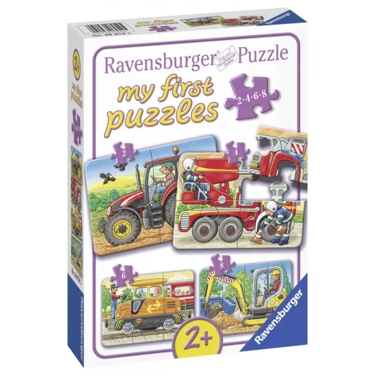 PRIMUL MEU PUZZLE UTILAJE AGRICOLE, 2/4/6/8 PIESE PRIMUL MEU PUZZLE UTILAJE AGRICOLE, 2/4/6/8 PIESE