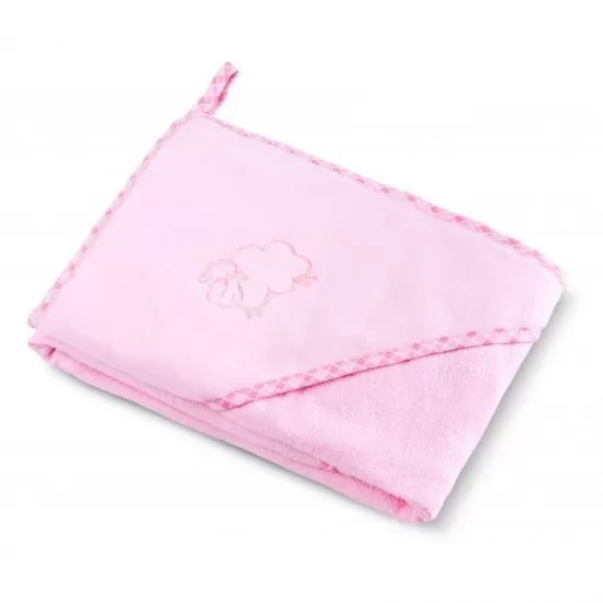 Prosop cu gluga Sheep 80x80 cm Pink Prosop cu gluga Sheep 80x80 cm Pink
