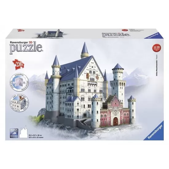 PUZZLE 3D CASTELUL NEUSCHWANSTEIN, 216 PIESE PUZZLE 3D CASTELUL NEUSCHWANSTEIN, 216 PIESE