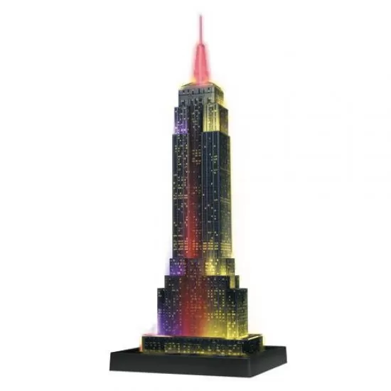 Puzzle 3D Empire State Building - lumineaza noaptea 216 piese Puzzle 3D Empire State Building - lumineaza noaptea 216 piese