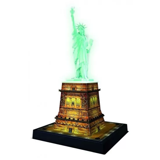 PUZZLE 3D LUMINOS STATUIA LIBERTATII, 108 PIESE PUZZLE 3D LUMINOS STATUIA LIBERTATII, 108 PIESE