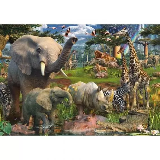 PUZZLE ANIMALE IN SALBATICIE, 18000 PIESE PUZZLE ANIMALE IN SALBATICIE, 18000 PIESE