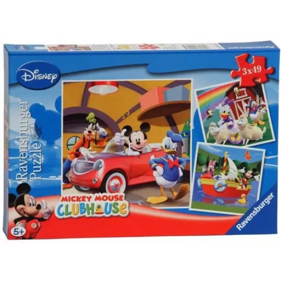 PUZZLE CLUBUL MICKEY MOUSE , 3x49 PIESE PUZZLE CLUBUL MICKEY MOUSE , 3x49 PIESE